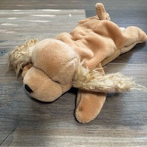 Vintage (1997) Ty Beanie Baby “Spunky” the Cocker Spaniel Dog Plush NO TAG 8”